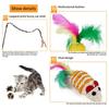 21Pcs/Set Cat Toys Set with Green Tunnel Interactive Cat Toy Feather Mouse Crinkle Balls