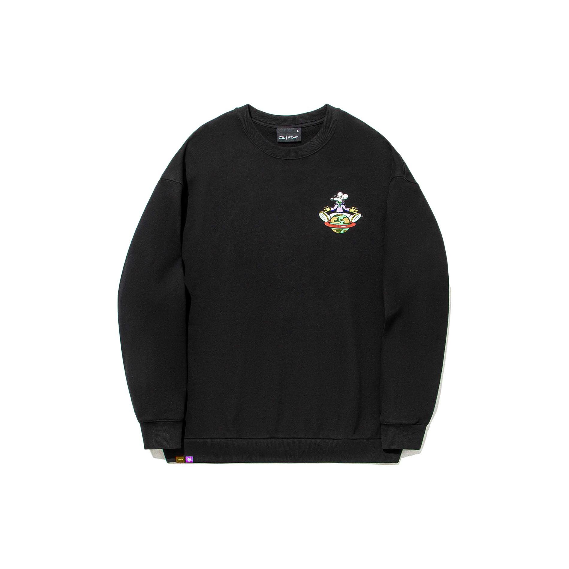 Li Ning Sweatshirt Unisex Black AWDTD09-2 XXL