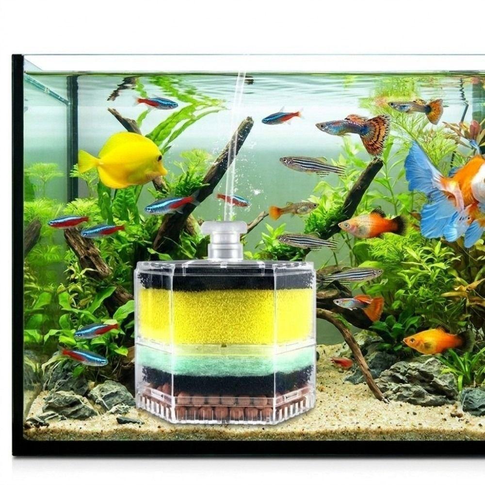 Multi-layer Aquarium Filter Detachable Submersible Water Purifier Bio Sponge Filter Shrimp Tank