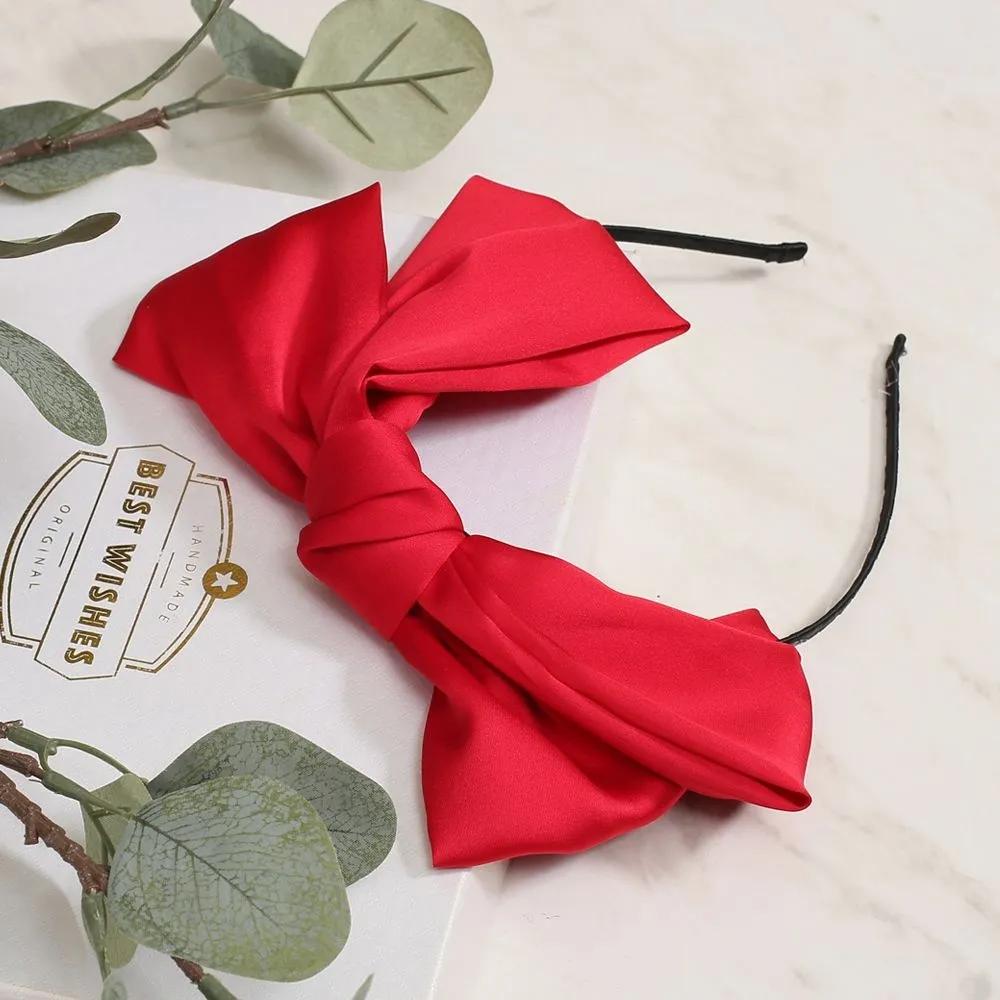 Daily Headband Designer Headband Angel Shushu Satin King Ribbon Hairband Red Ju Vidastory