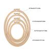 4Pieces Stitching Hoop Spring Clip Oval Shape Embroidery Hoop Stitching Embroidery Frame for Embroidery Sewing Stitching