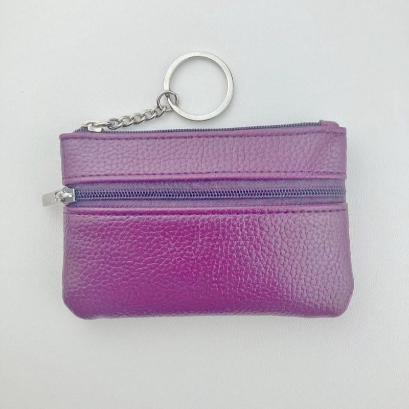 New PU Leather Coin Purses Women's Small Change Money Bags Pocket Wallets Key Holder Case Mini Functional  Zipper Card Wallet