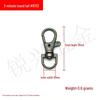 Zinc Alloy Fish Mouth Buckle for Dog Luggage, Shoulder Straps, Keychains, and Webbing.