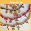 Cross Pendant Necklace With Floral Leaf Design For Women Summer Fashion