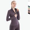 Women's Lulu Yoga Jacket: Quick-Dry, Long-Sleeve Sportswear for Autumn/Winter Fitness