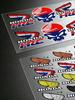 ZLQ4  For HONDA Stickers Moto Sticker Auto Body Bumper Windows Motorcycle Laptop Walls Vinyl Decal Car Tuning Accessories