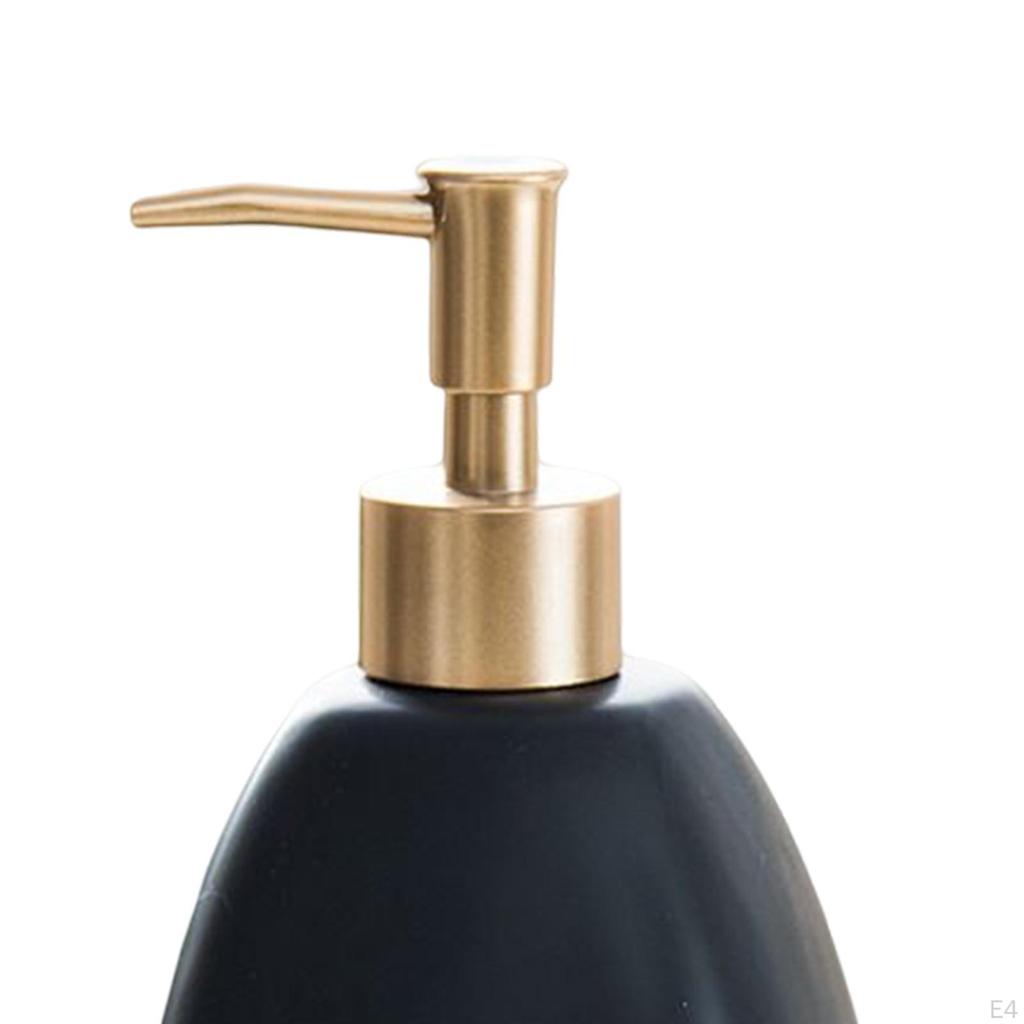 Liquid Soap Dispenser, Container Empty Bottles Ceramic Refillable Pump for