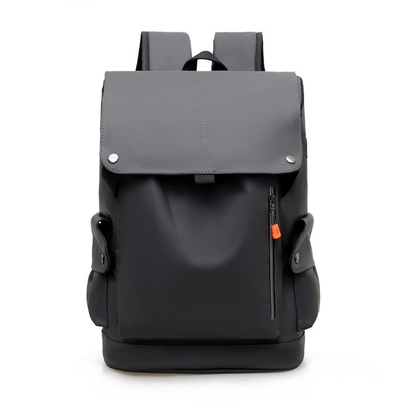 Minimalist Waterproof Backpack with Front Zipper Pocket Laptop Compartment Men's and Women's Urban Style Bag