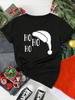 Unisex Christmas Santa Claus Printed T Shirt Christmas Xmas Cartoon Top Tshirt Harajuku Fashion New Year Tshirt Clothing