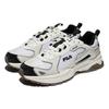 Fila Mesh, Leather Low Top Casual Running Shoes Unisex White And Black Coffee Korean Style 1JM01679D_021