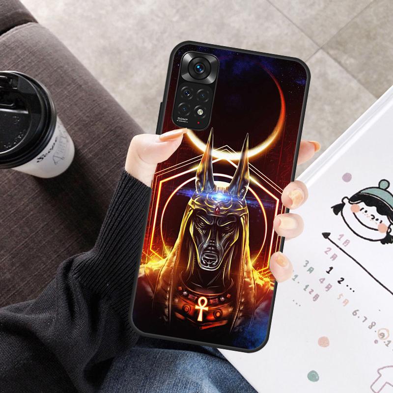 

Egypt Nefertiti Anubis Case For Xiaomi Redmi Note 11 10 9 8 12 Pro 10S 11S 12S Cover For Redmi 9 10 10A 9C 10C 12C Redmi Note 12S