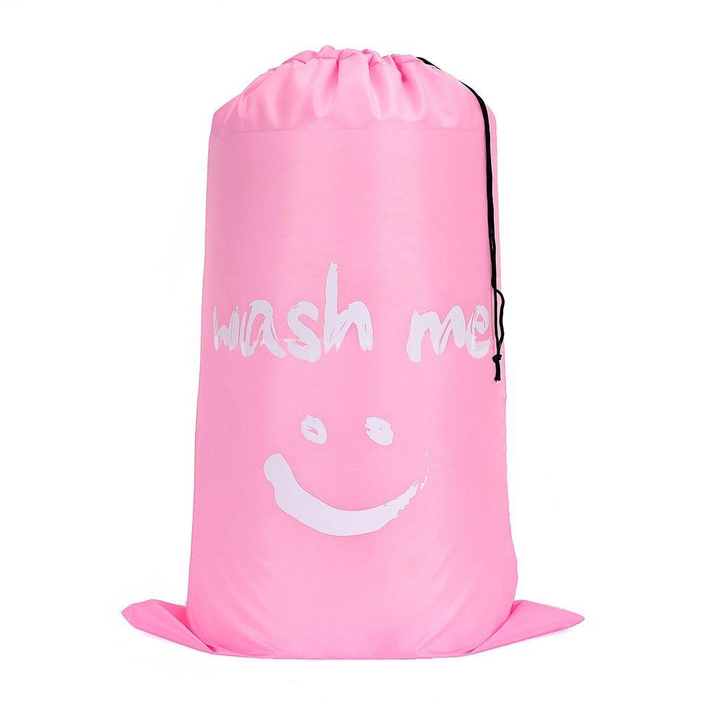 Nylon Laundry Bag Wash Me Travel Storage Pouch Machine Washable Dirty Clothes Organizer Wash Drawstring Bag