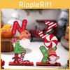 Gingerbread Man Christmas Wooden Decor With Colorful Letters For Holiday Celebration