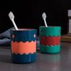 Simple Cartoon Washing Cup Household Plastic Brushing Cup Creative Cute Toothbrush Cylinder Couple Student Mouthwash Cup