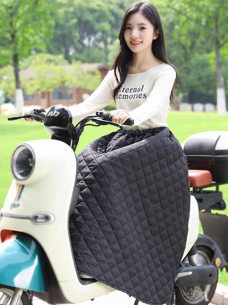 Winter Windproof Fleece-Lined Skirt for Leg and Knee Protection - Unisex Warm Riding Gear