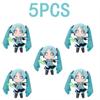 Animation 20Cm Hatsune Miku Plush Doll Plaything Anime Sakura Miku Snow Miku Figure Kawaii Sitting Posture Fufu Children'Sgift