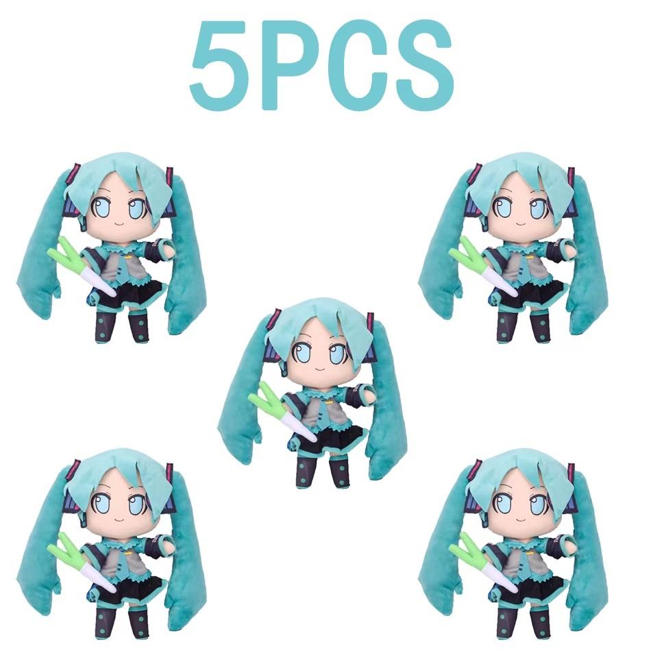 Animation 20Cm Hatsune Miku Plush Doll Plaything Anime Sakura Miku Snow Miku Figure Kawaii Sitting Posture Fufu Children'Sgift
