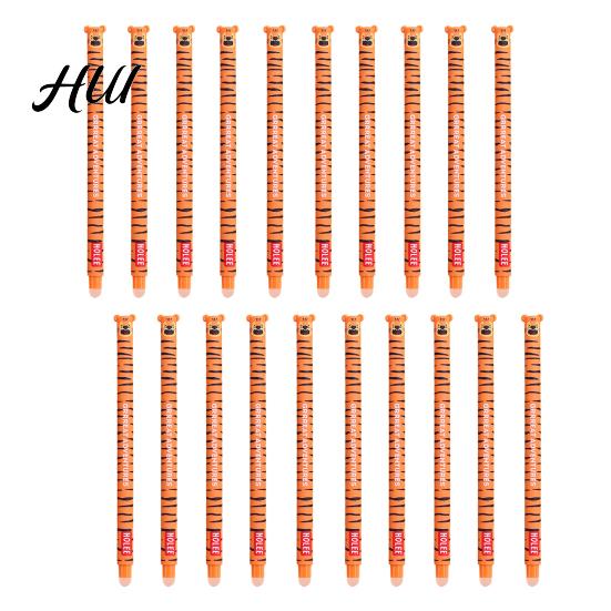 Penne Gel Carine 20 Pezzi Animali Cartoni Animati Cancellabili per Bambini Design a Cappuccio 0.7mm Penna Ricaricabile Scrittura Fluida Cancelleria Facile da Cancellare Divertenti Forniture Scolastiche Studenti