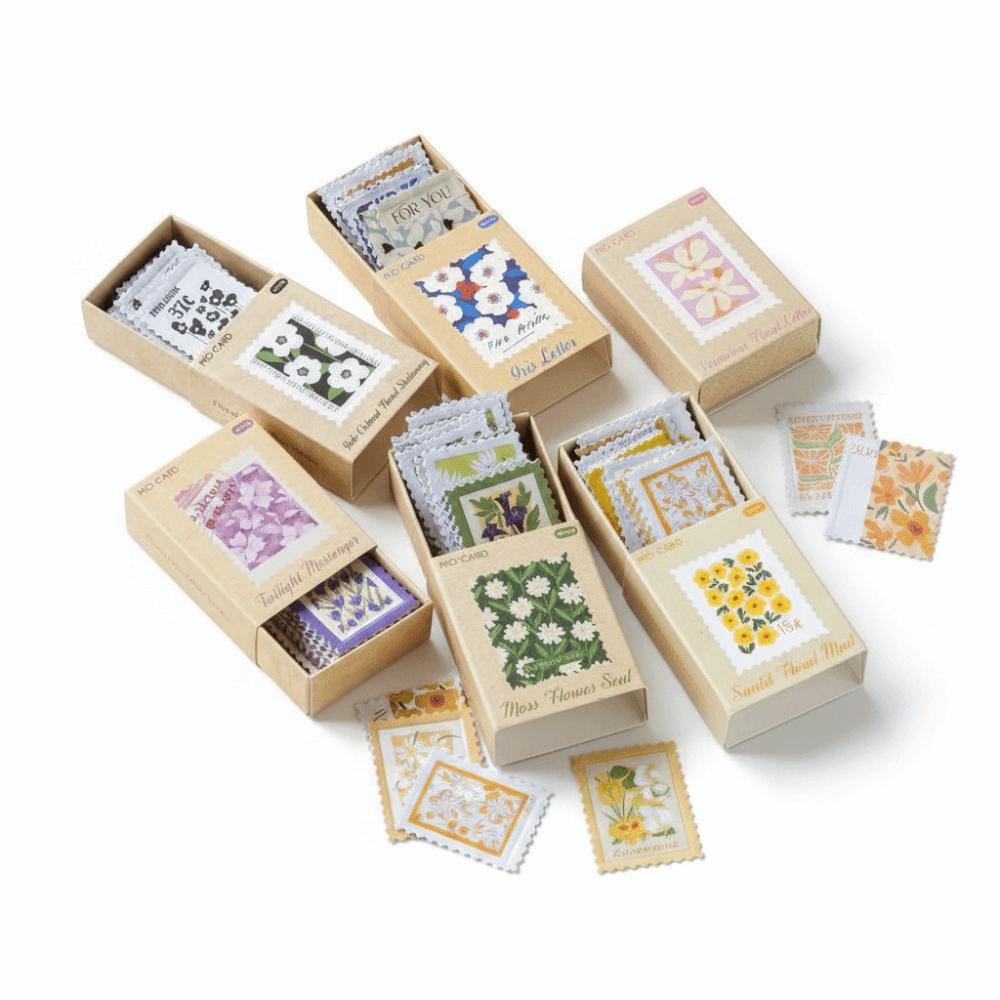 Self Adhesive Floral Stamp Stickers Embossed Texture Decorative Paper Stickers Scrapbooking