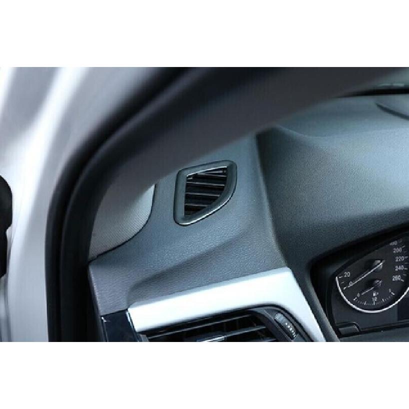 Trim 18-20 Dashboard Side Outlet Vent Cover Wood Grain Black Fit For BMW X2 F39