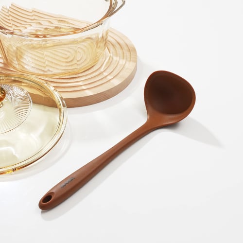 PEARL METAL VISIONS Silicone Ladle, Dishwasher Safe, Kitchen Tool, CP-8824