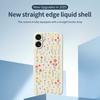 For iPhone 17 Case Flowers and Grass Pattern Printing Straight Edge TPU Phone Back Cover