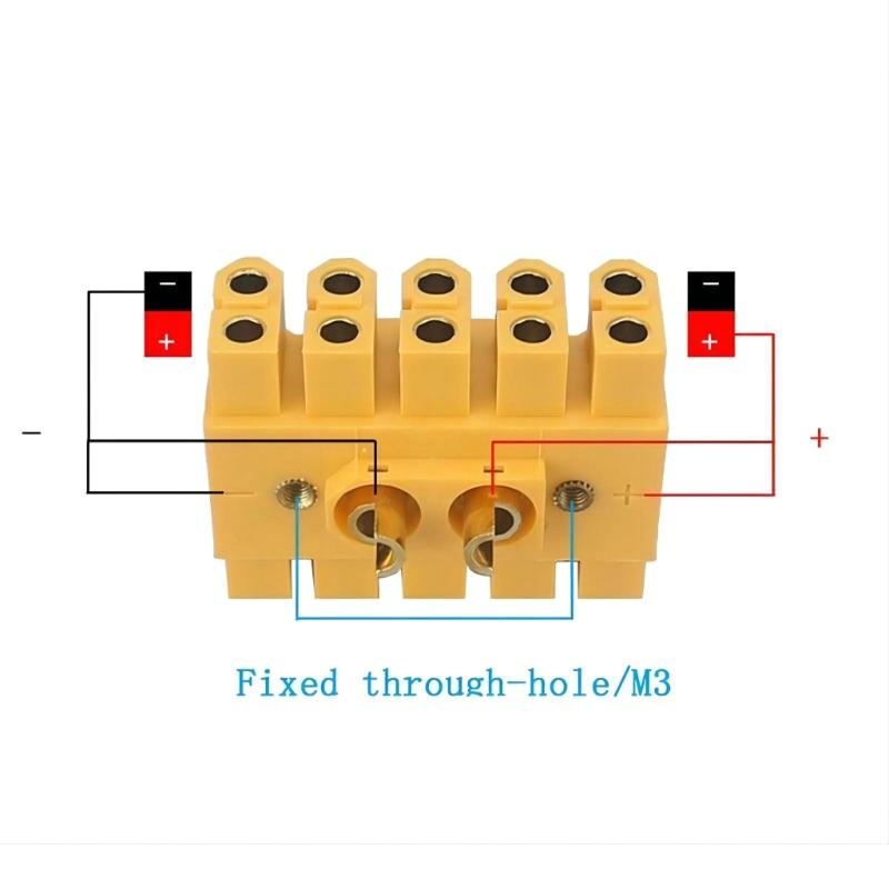 TL60-10 Efficient Power Distribution Module Power Hub with Screws Set for UAVs Supports 200A Current Resistance