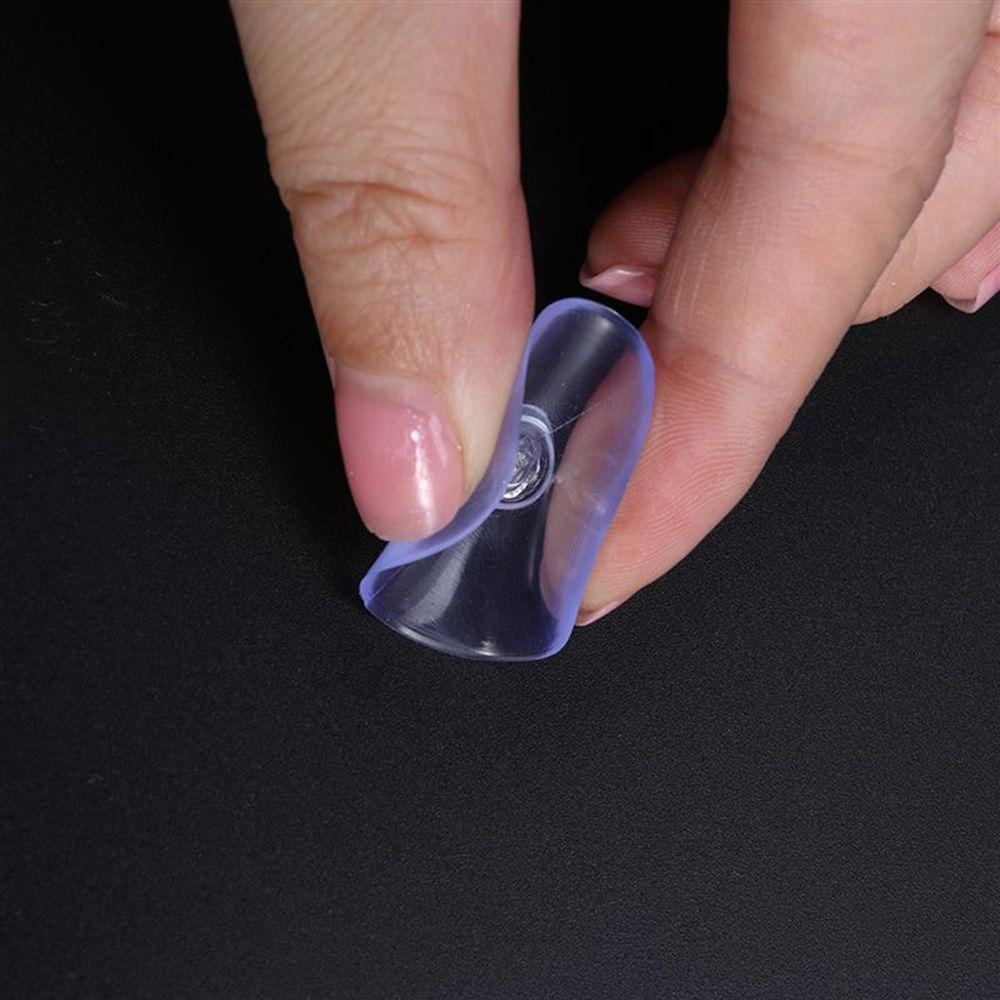 25PCS Rails Rubber Storage Suction Cup Sucker Pad Clear Plastic Hook