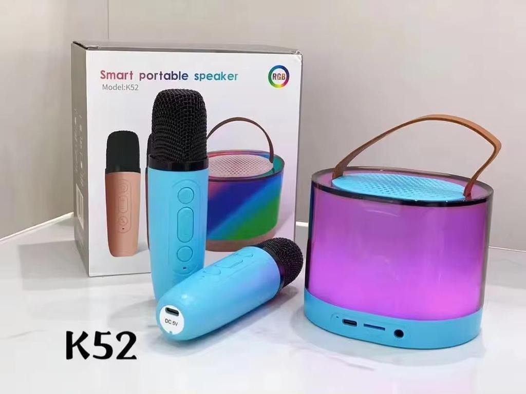 Best-Selling Portable Outdoor Bluetooth Speaker with Dual Microphones for Family Karaoke