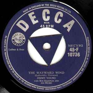 

7inch Record JIMMY YOUNG - The Wayward Wind 45F10736 DECCA 1956 UK Pop Used