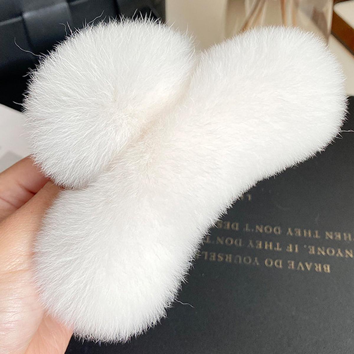 

1шт натурального кролячого хутра, зимовий пухнастий кіготь L(15cm)