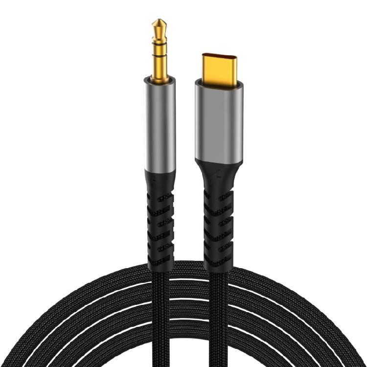 3.5mm Type C AUXs Audios Cable Adapter Wire Line 3.5mm Type C To 3.5mm Male Speaker Cable for Speaker