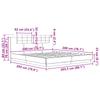 Bed Frame with Headboard Black Oak Effect 200 x 200 cm