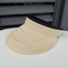 Summer high-quality seaside vacation beach empty top hat sunscreen straw hat women's breathable casual sunshade straw hat