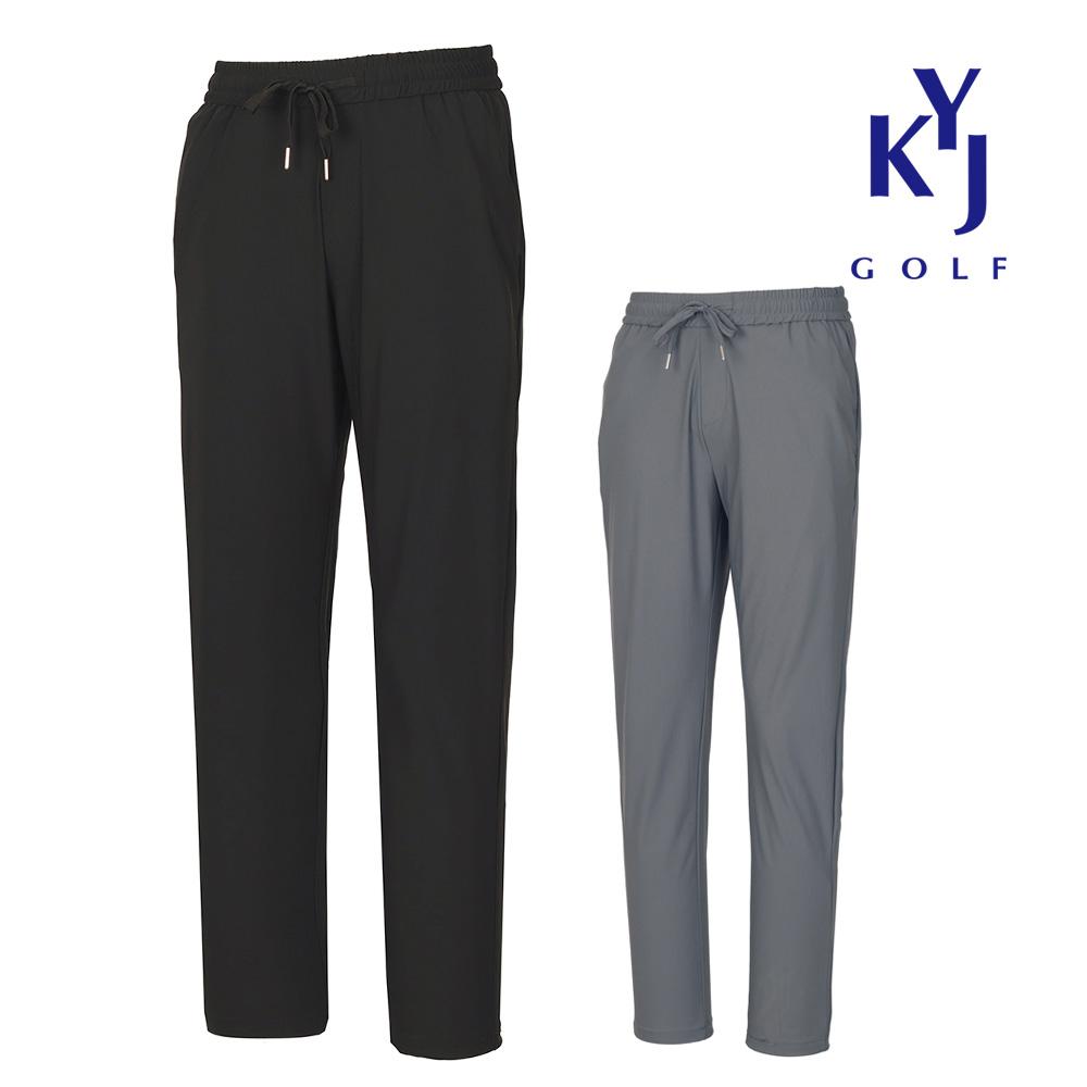 KIM YOUNG JOO GOLF Men'S Summer Slacks Elastic Waist Ice Cool Slim Golf Pants Knmmsl48