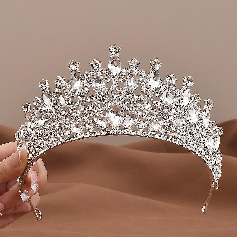 Baroque Crystal Bridal Crown and Hair Accessories Set