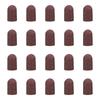 20 Pieces Practical 80-180 Grit Sanding Caps Great For Nail Cutters Suitable For Manicure Pedicure And Podiatry