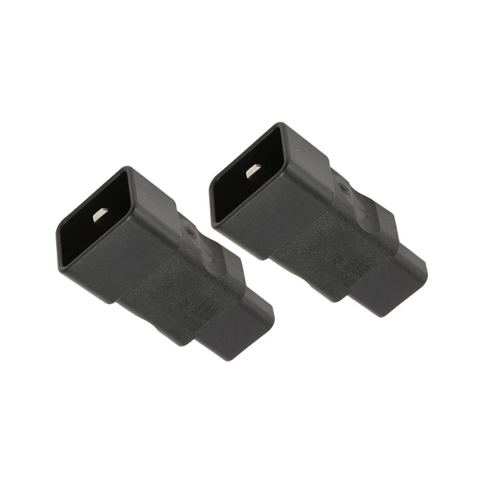 2PCS IEC320 C20 to IEC320 C13 Power Adapter Plug and Play C20 to C13 Power Socket Adapter for UPS PDU Server Ups Socket