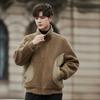 Autumn and Winter Granular Fleece Jacket Double-sided Wear Anti-lamb Wool Top Casual Fur Integrated Men's Clothing