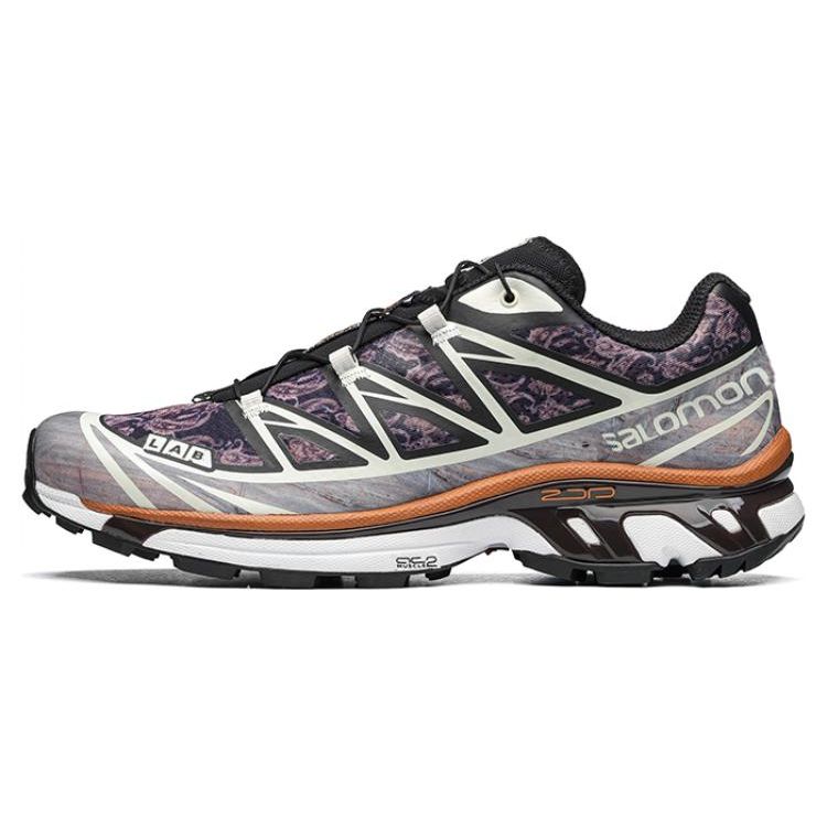 SALOMON XT-6 Comfortable Shock Absorbing Non-Slip Durable Low-Top Outdoor Functional Shoes Unisex Shoes Purple Gray 471865