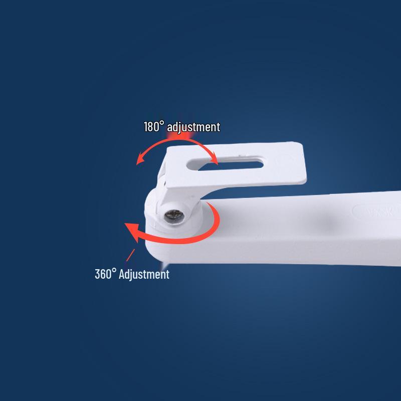 Aluminum Alloy 1292B Wall Mount Bracket - Universal Pan-Tilt Camera Bracket, Indoor/Outdoor, Rust-Proof