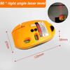 Portable Mini Vertical Laser Spirit Level Laser Straight Level 90 Degree Mouse-shaped Plastic Self-leveling Measuring Tool