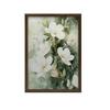 Floral Bouquet On a Green Background Floral Bouquet On a Green Background, 50X70 Cm, Frameless, Premium Canvas On Stretcher