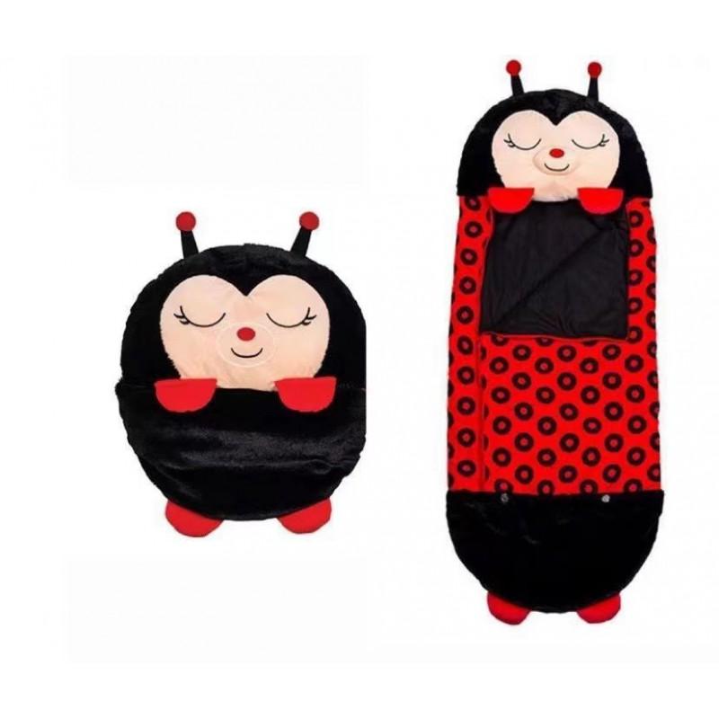 Kids Foldable Anti-Kick Sleep Bag Cartoon Animal Nap Blanket Pillow