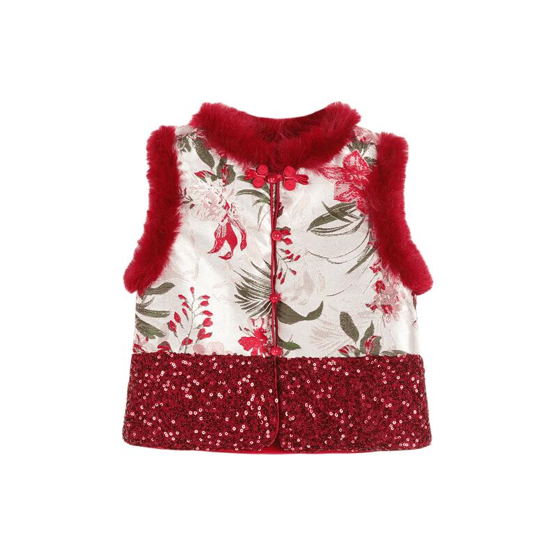 LUSON Baby Girl's New Chinese Style Qipao Vest Dress