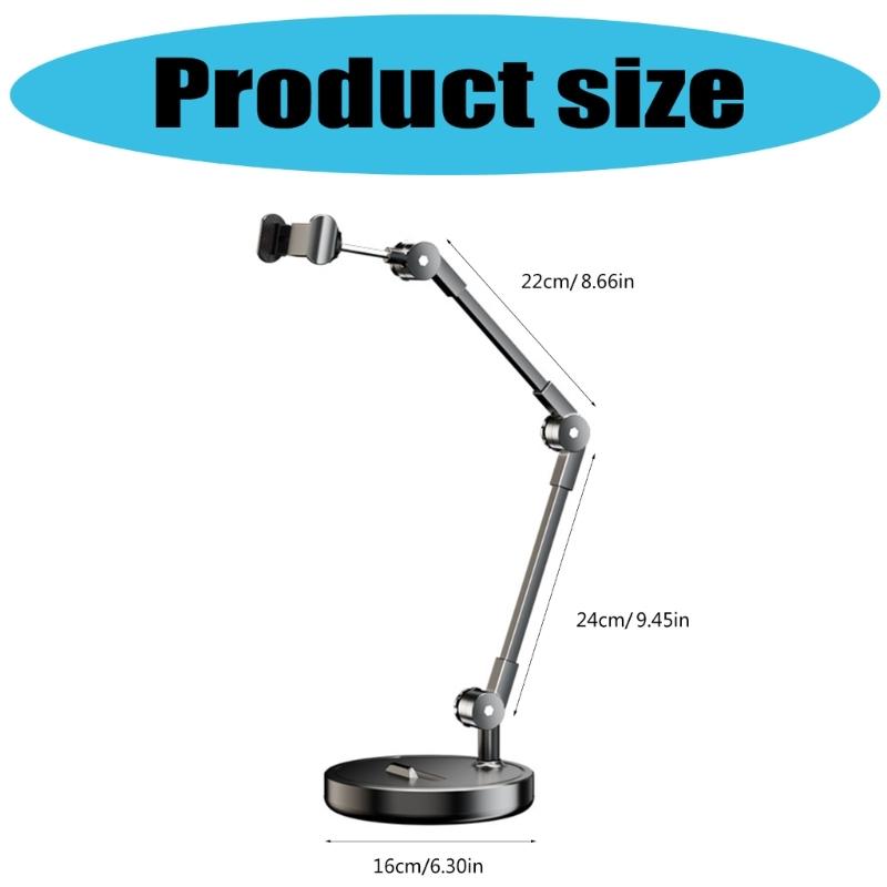 Cellphone Stand, Adjustable Height & Angle,Overhead Camera Phone Mount for Desk Flexible Arm Phone Holder