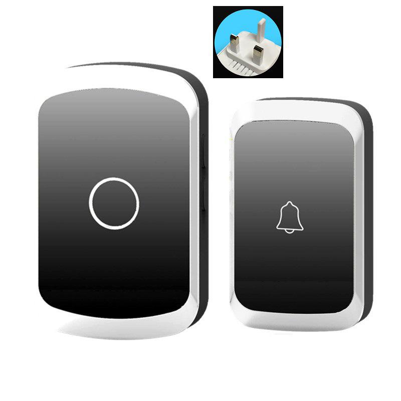A20 Wireless Doorbell: UK Standard, Long-Range, AC Power, Electronic Music, One-to-One Caller for the Elderly