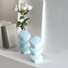 1 Set DIY Blumenvase Silikonform Handgefertigt Stapelwürfel Dekorative Vase Epoxidharz Gießform Vasen Basteln Gips Zementform
