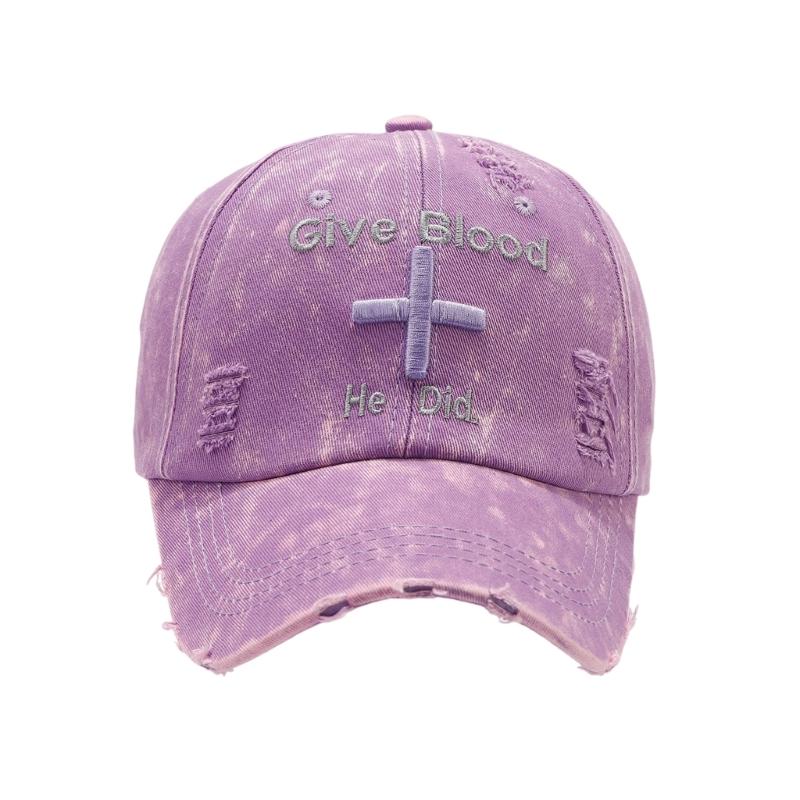 

Embroidery Letter Baseball Hat Adjustable Breathable Casual Sunproof Hat For Women Outdoor Activity And Streetwear фиолетовый