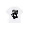 Stussy Short Sleeve T-Shirt Teens Loose Fit 270g Cotton Round Neck Casual Wear